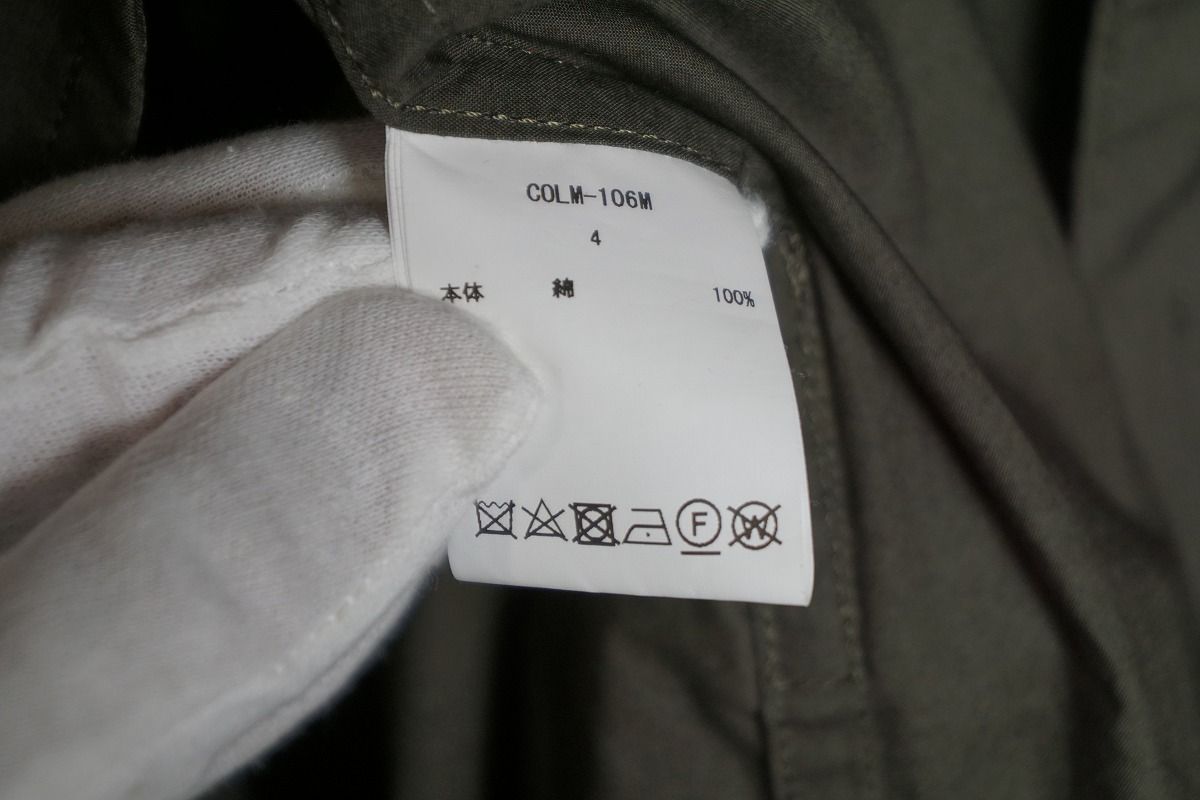 定番 正規 21AW CIOTA スビンコットン ギャバジン タイロッケン コート 