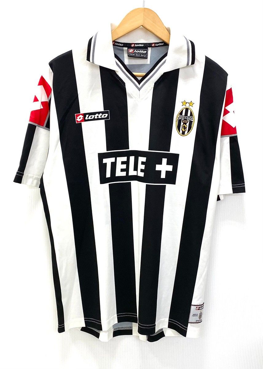 ユベントス　ロット　シャツ　デルピエロ ロット lotto 00/01シーズン ユベントス デルピエロ 白黒 T