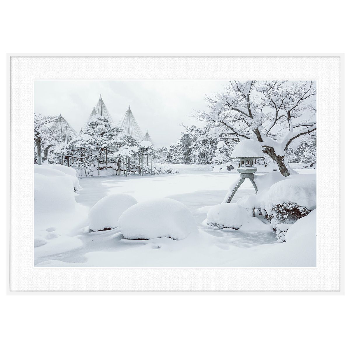 東郷青児、夜の砂紋、希少な大判額装用画集より、新品高級額装付、状態