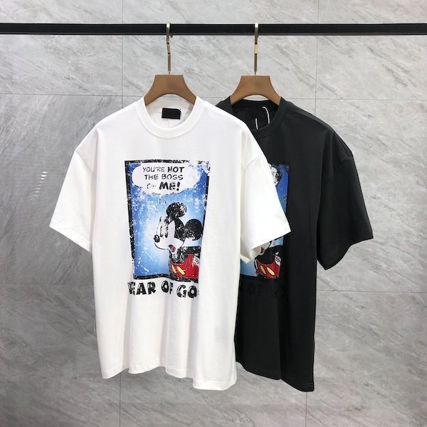 新品 FEAR OF GOD ミッキー半袖Tシャツ 男女兼用