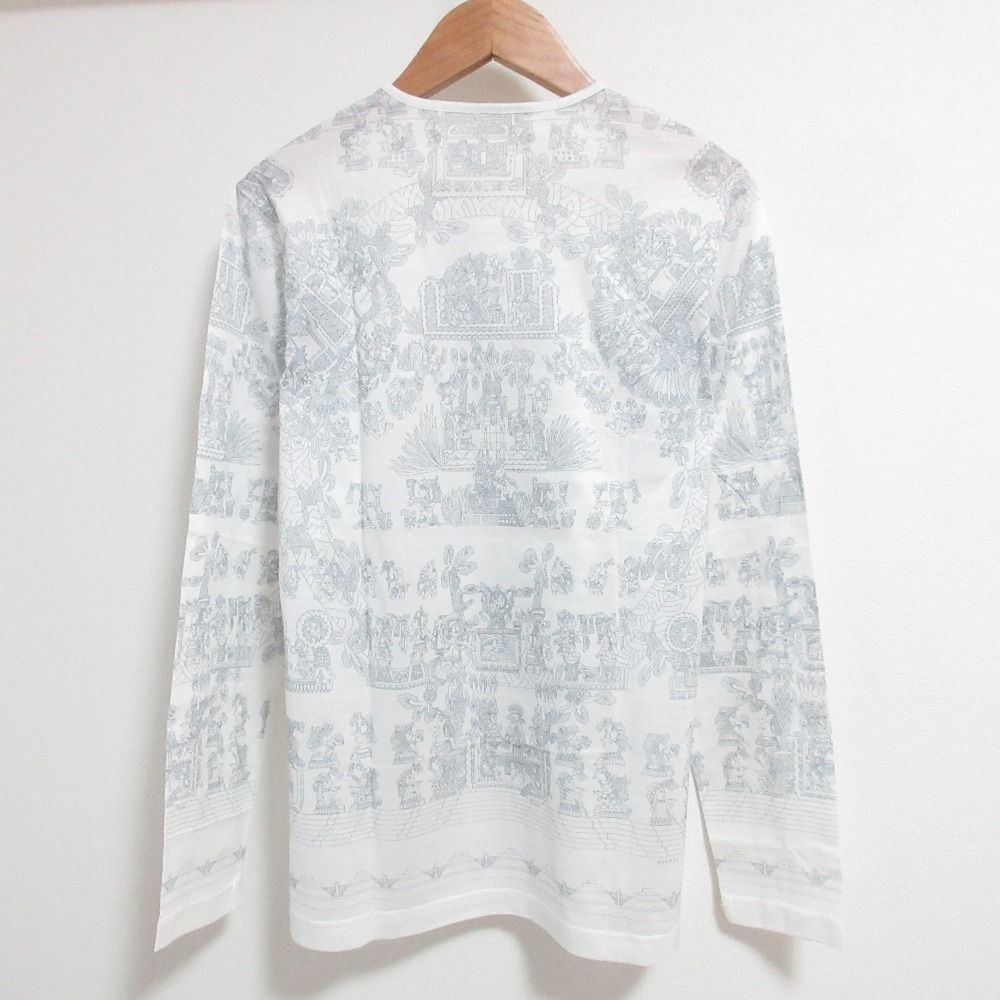 良品 HERMES エルメス マルジェラ期 天体と太陽柄 ロングスリーブ T  