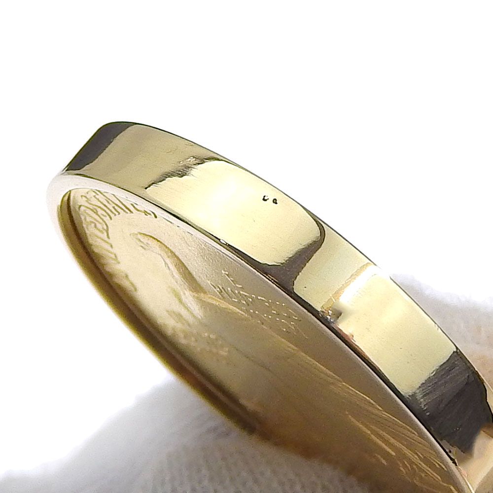 本物保証】 新品同様 インディアンコイン ネックレス 53.1g K21.6YGコイン入 K21.6YG K18YG K14YG枠 ノーブランド No  brand K21.6/K18 インディアン金貨 10ドル コイントップ 金貨 総重量約22.4g ネックレストップ イーグル/インディアン 1911年  アンティーク ...