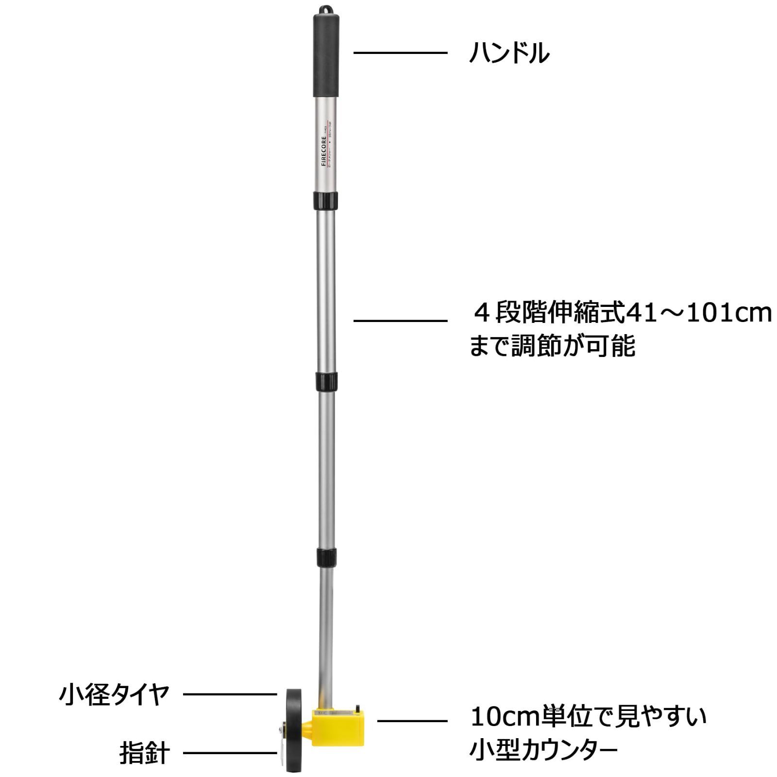 新品 Firecore ロードメジャー ウォーキングメジャー 距離測定器