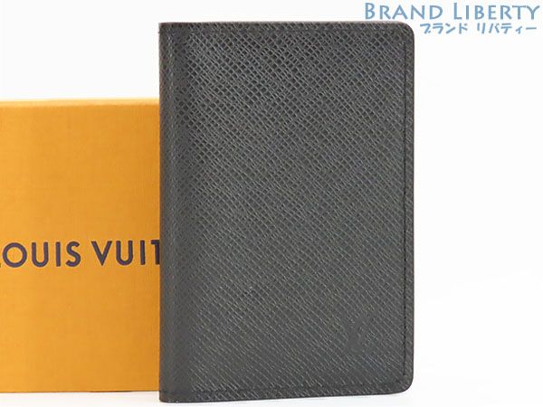 【新古品】ルイヴィトン　LOUIS VUITTON　タイガ　オーガナイザー ドゥ ポッシュ　カードケース　パスケース　名刺入れ　ノワール ブラック　M30537