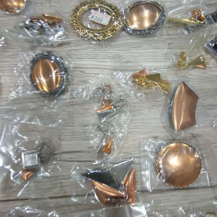 K107七宝焼アクセサリーパーツ素材大量100セット