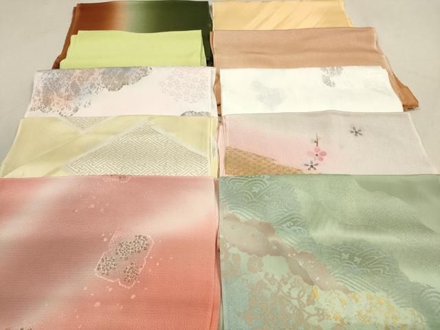 平和屋着物 和装小物 帯揚げ10枚セット 正絹 DAAV2491xg