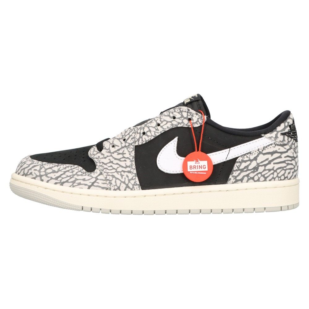 NIKE (ナイキ) AIR JORDAN 1 RETRO LOW OG BLACK CEMENT エア ジョーダン1 レトロ ブラック セメント  ローカットスニーカー グレー US10/28cm CZ0790-001 - メルカリ