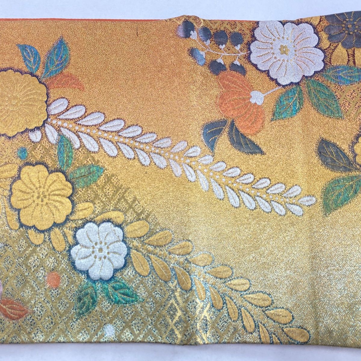 A 105袋帯　刺繍　辻ヶ花　落款あり　美品　正絹 miyagawa-kimono_sb54198