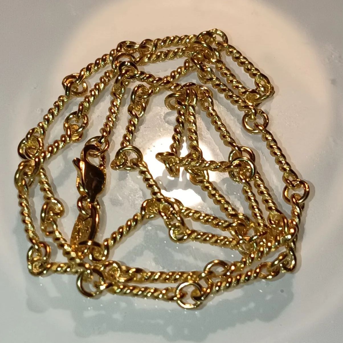 仕上げ CHROME HEARTS ツイストチェーン 22K加工 sv.925