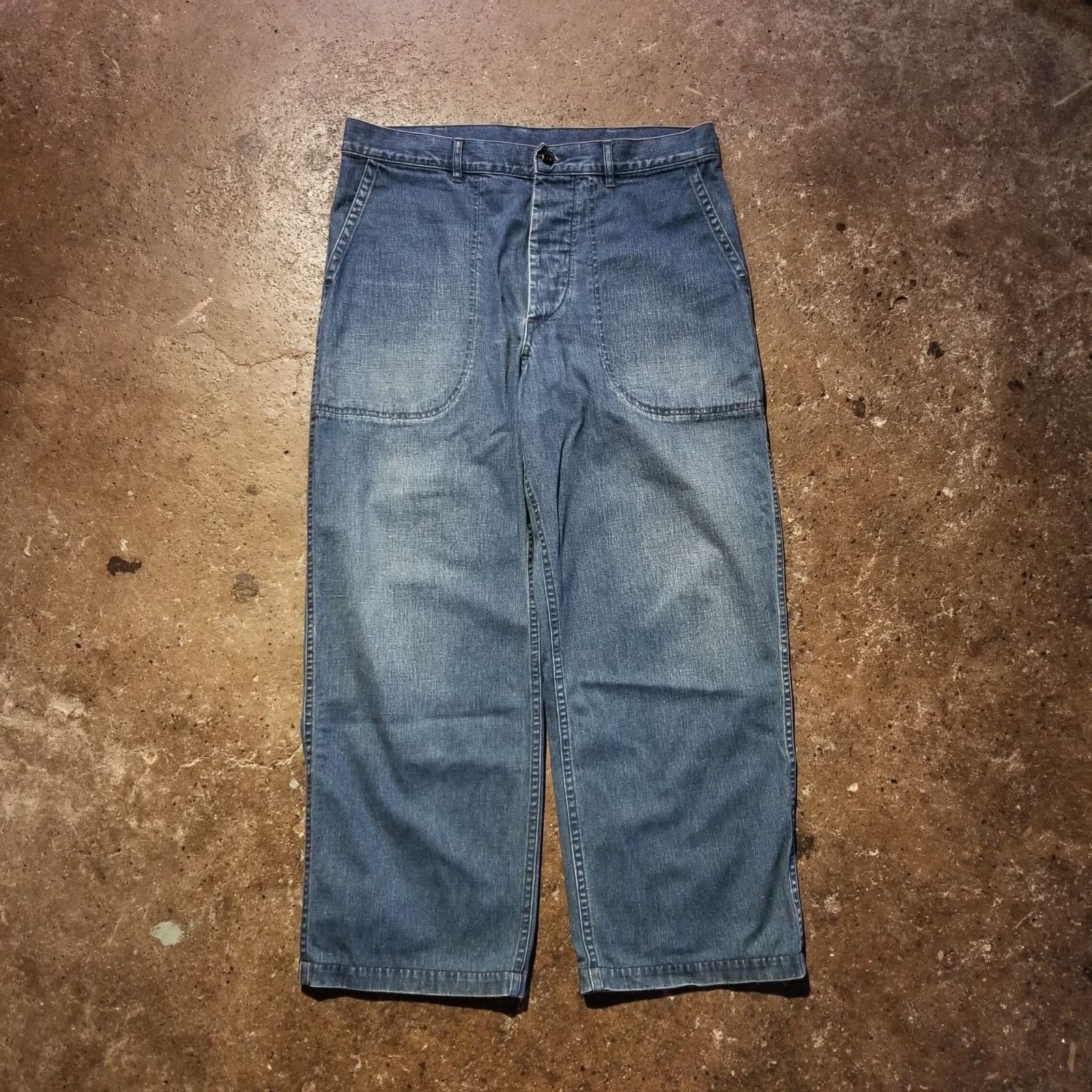 22ss a.presse us navy denim baker pants3 A.PRESSE US Navy Denim