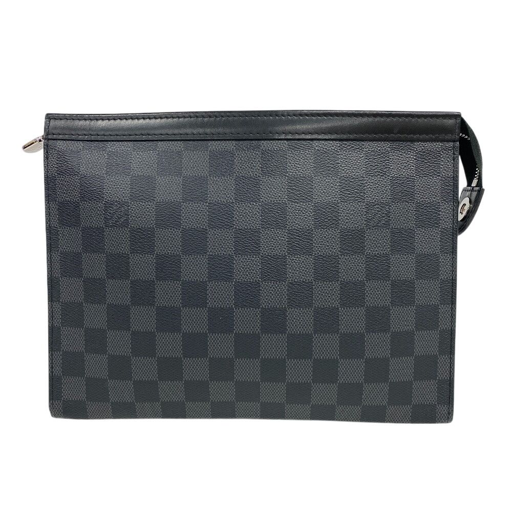 LOUIS VUITTON ルイヴィトン N41696 ヴォワヤージュMM ポシェット ダミエグラフィット クラッチバッグ ブラック メンズ ブランド