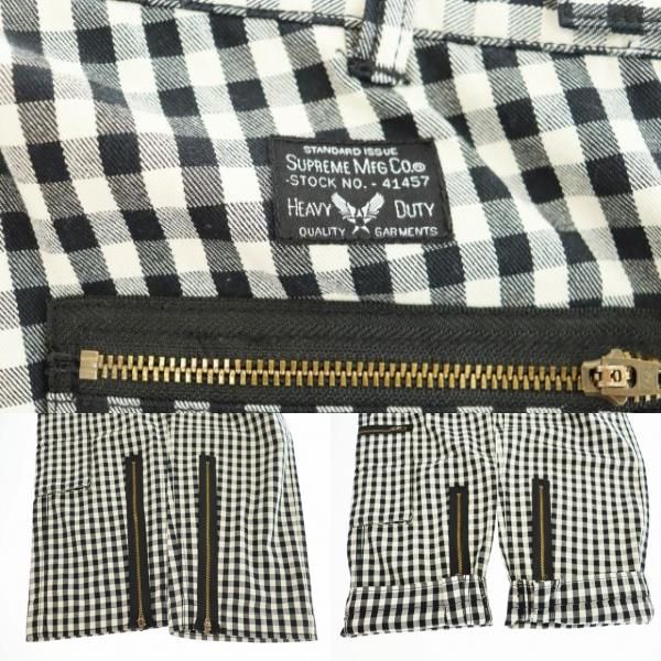 シュプリーム SUPREME 23SS Gingham Flight Pant ギンガム フライト