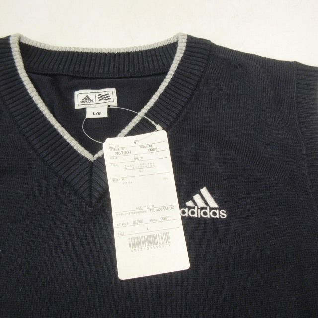 アディダス adidas GOLF ゴルフ ウェア タグ付 ニットベスト V