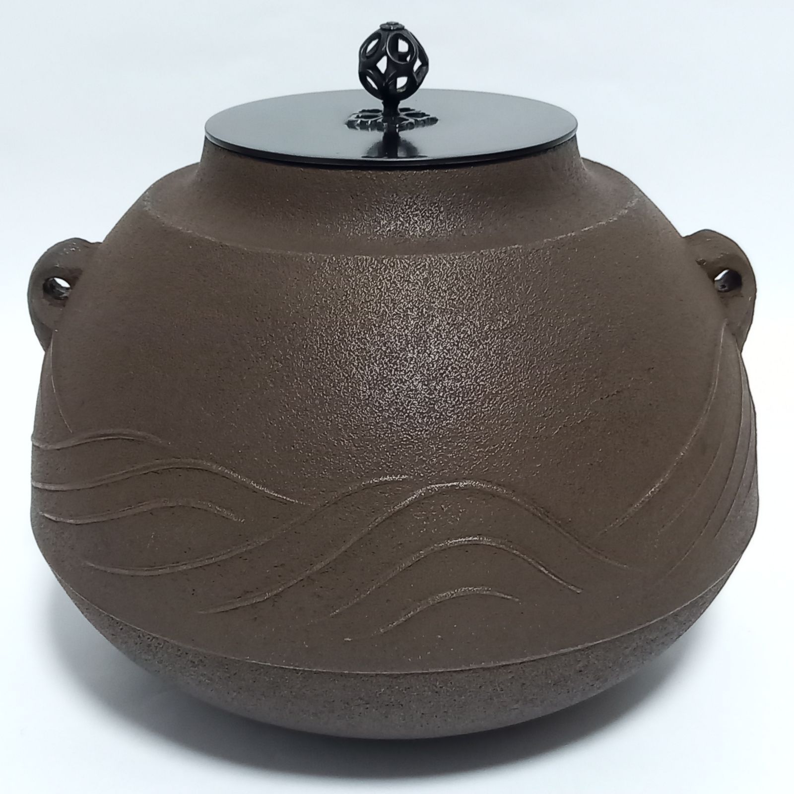 茶釜 波地紋 金森浄栄作 箱なし 茶道具 風炉釜 - メルカリ