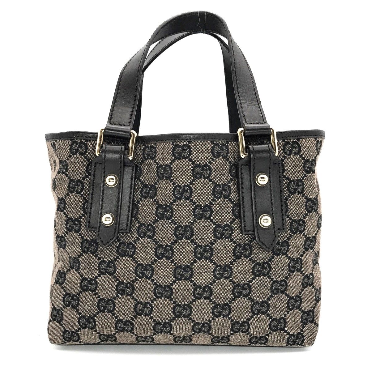 中美品 GUCCI グッチ GGキャンバス トートバッグ ミニバッグ 手提げ