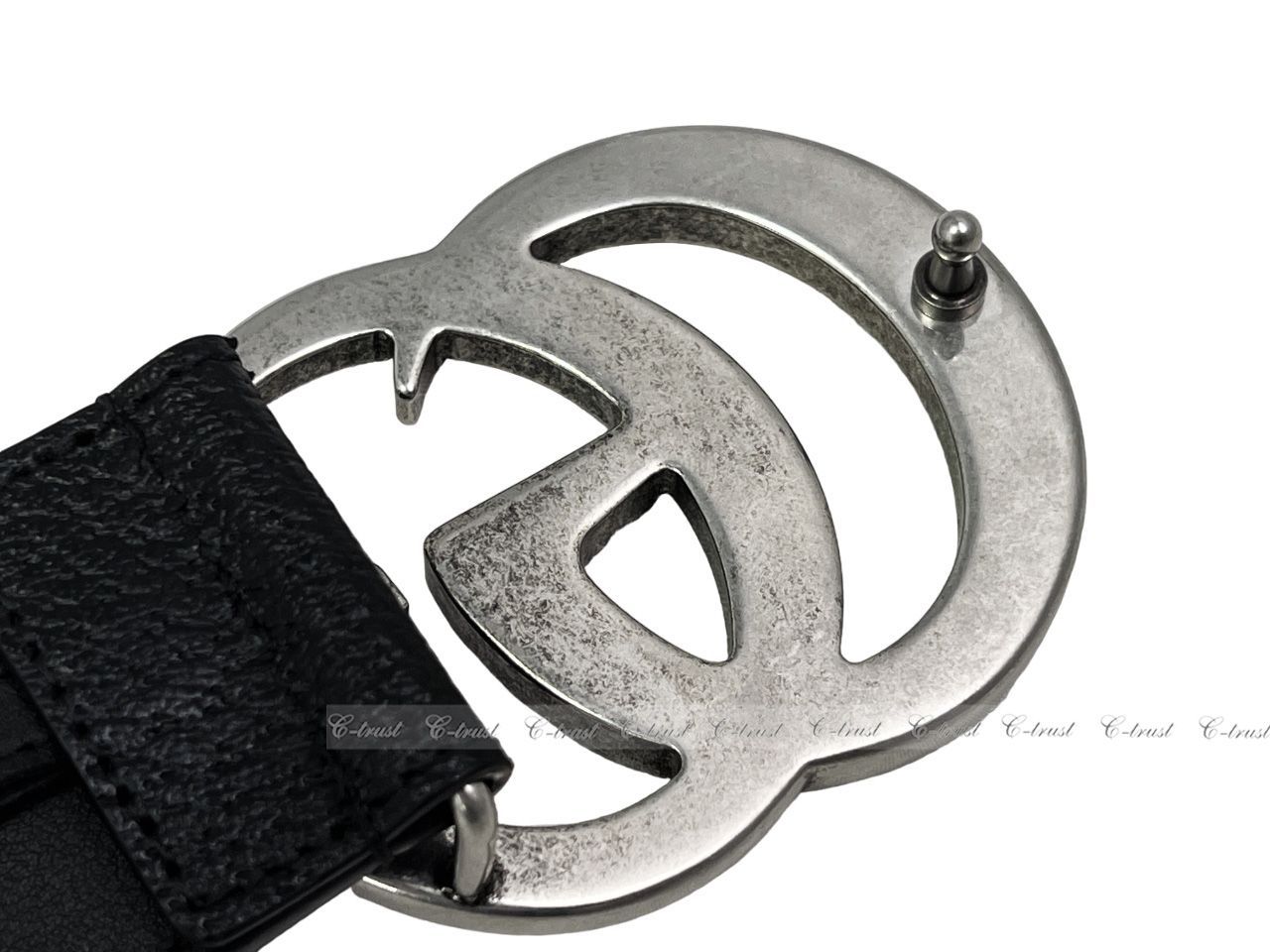 GUCCI グッチ ベルト ・バックル Belt レザー リバーシブル レザー ベルト（ダブルG バックル）ブラック