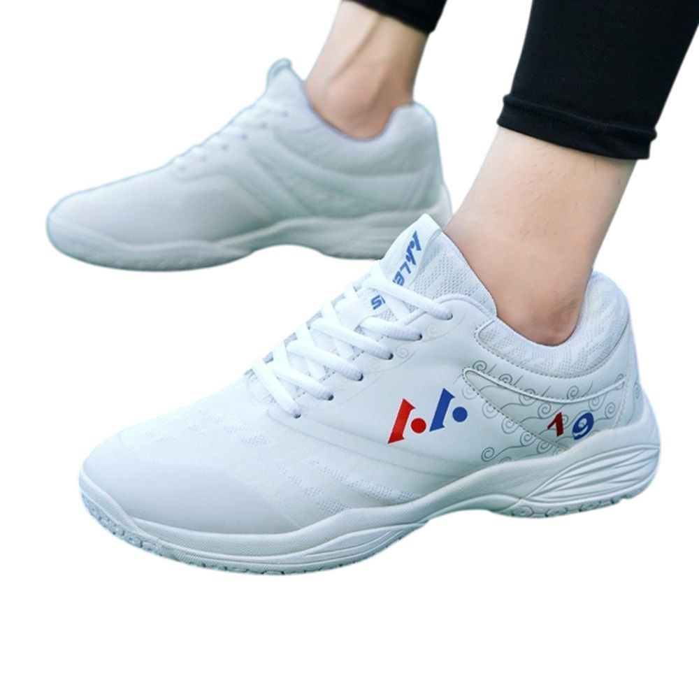 ホワイト  40(25.5cm)  バドミントンシューズ 卓球シューズ スニーカー スポーツシューズ メンズ レディース スニーカー バドミントンシューズ 運動靴 バトミントンシューズ スポーツ シューズ