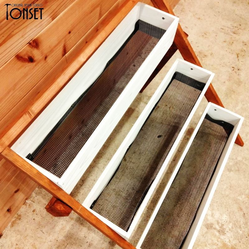 折り畳み式木製3段プランタースタンド フレンチカフェ風col. - メルカリ 