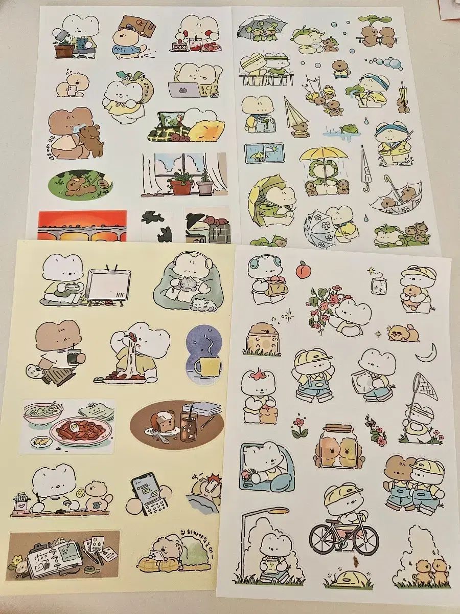 【雷市場（ポンジャン）商品韓国直送】 タク) ステッカー 4 種