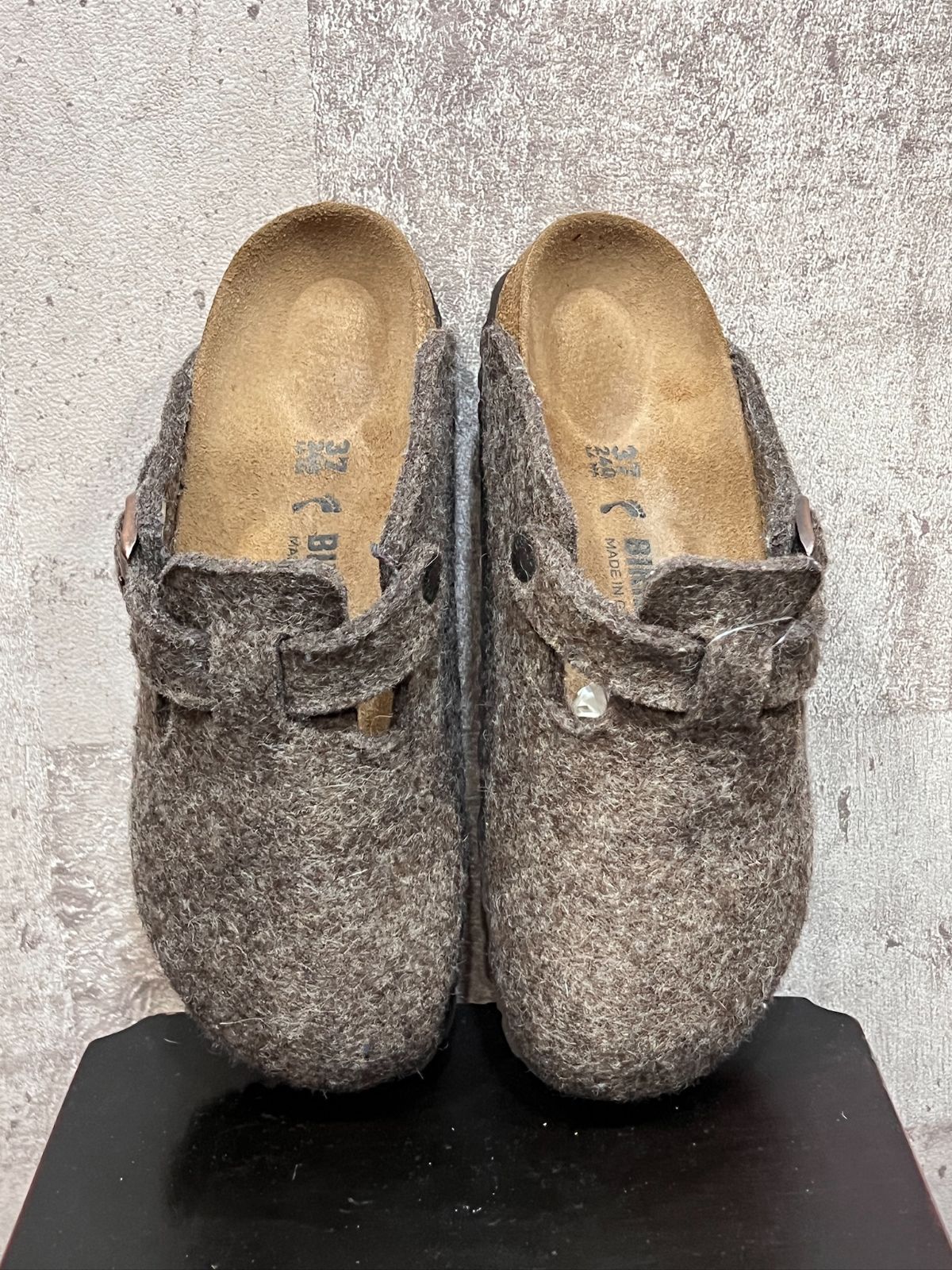 ドイツ製 ビルケンシュトック BOSTON フェルト 24cm ナロー ココア ボストン サンダル ウール BIRKENSTOCK クロッグ