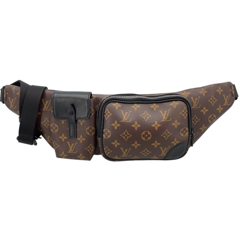 ルイ ヴィトン LOUIS VUITTON クリストファー バムバッグ M45337 ブラウン モノグラムマカサー キャンバス メンズ ウエストバッグ