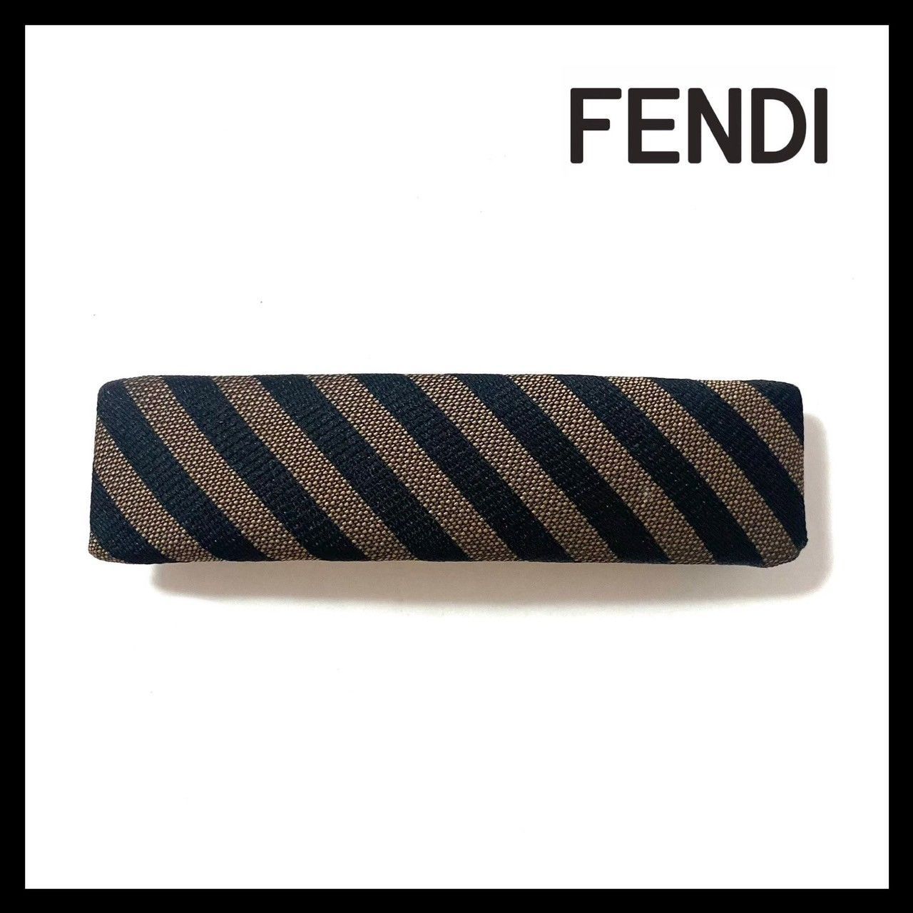 FENDI】ペカン バレッタ ブラック/黒 ブラウン/茶 ゴールド/金
