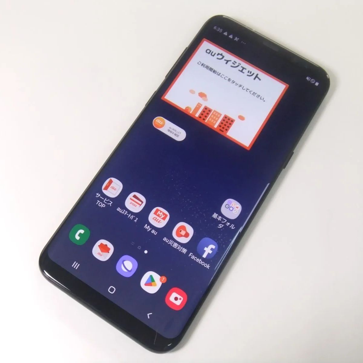 画面焼けあり au Galaxy S8+ SCV35 SIMロック解除済 - 家電、AV、カメラ