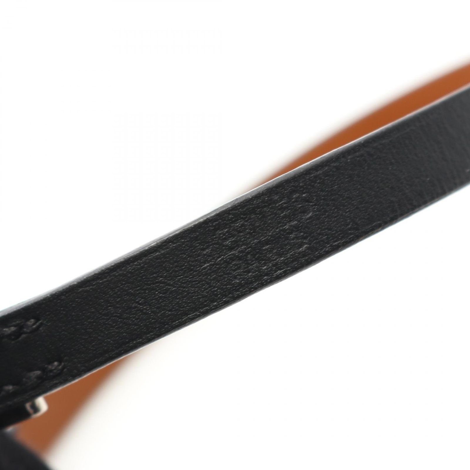 HERMES アピ　レザーブレスレット エルメス HERMES ブレスレット アピ3 ロング ブラック レザー