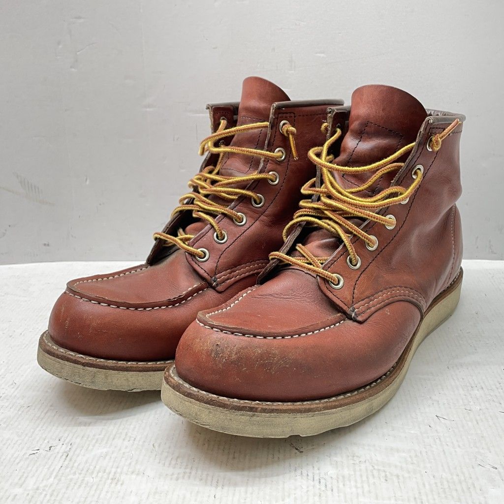 01w-4132 レッドウィング RED WING 9106 Heritage 6inch Moc Toe モックトゥ ワークブーツ レッドブラウン US10D 28.0cm メンズ ブーツ 箱無し