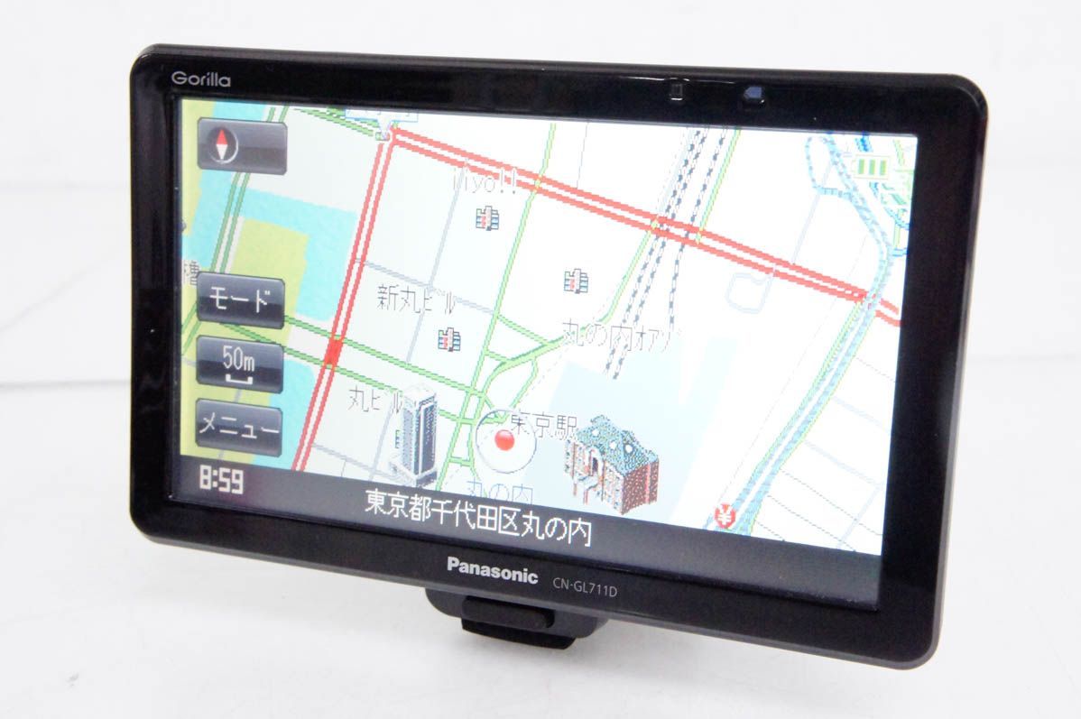 Panasonicパナソニック ポータブル 8GB SSDカーナビゲーション GORILLA CN-GL711D ゴリラ ワンセグ