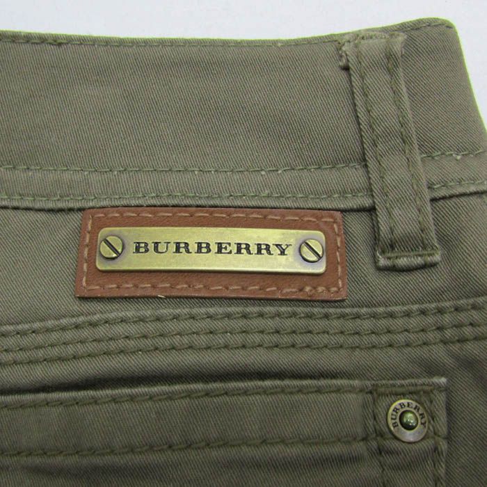 バーバリーロンドン ロングパンツ ストレッチ ブランド ボトムス ノバチェック レディース 40サイズ こげ茶 BURBERRY DECORATOM_COM_BR