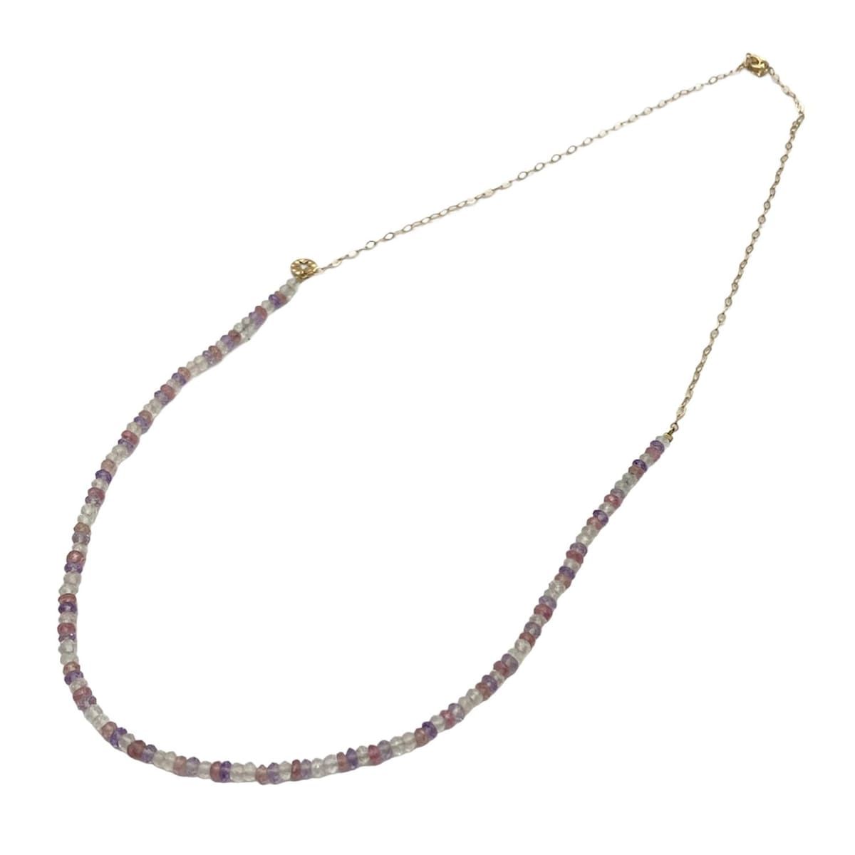 STAR JEWELRY ピンクネックレス PINK TOURMALINE NECKLACE(2ZN2458)K18 ネックレス｜スター