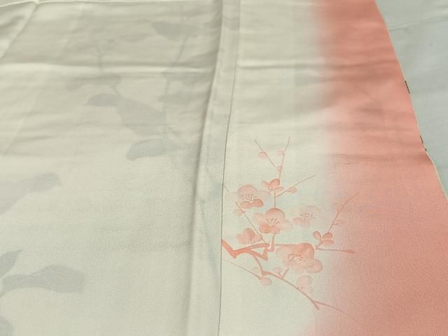 平和屋着物○訪問着 友禅 紬地 枝花文 正絹 逸品 AAAT0639zg - メルカリ