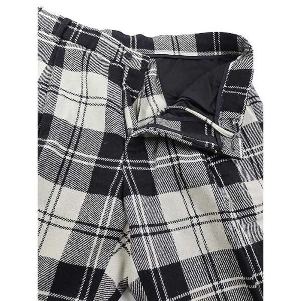 is-ness ウールチェックパンツ イズネス is-ness (イズネス) WOOL TUCK TROUSERS