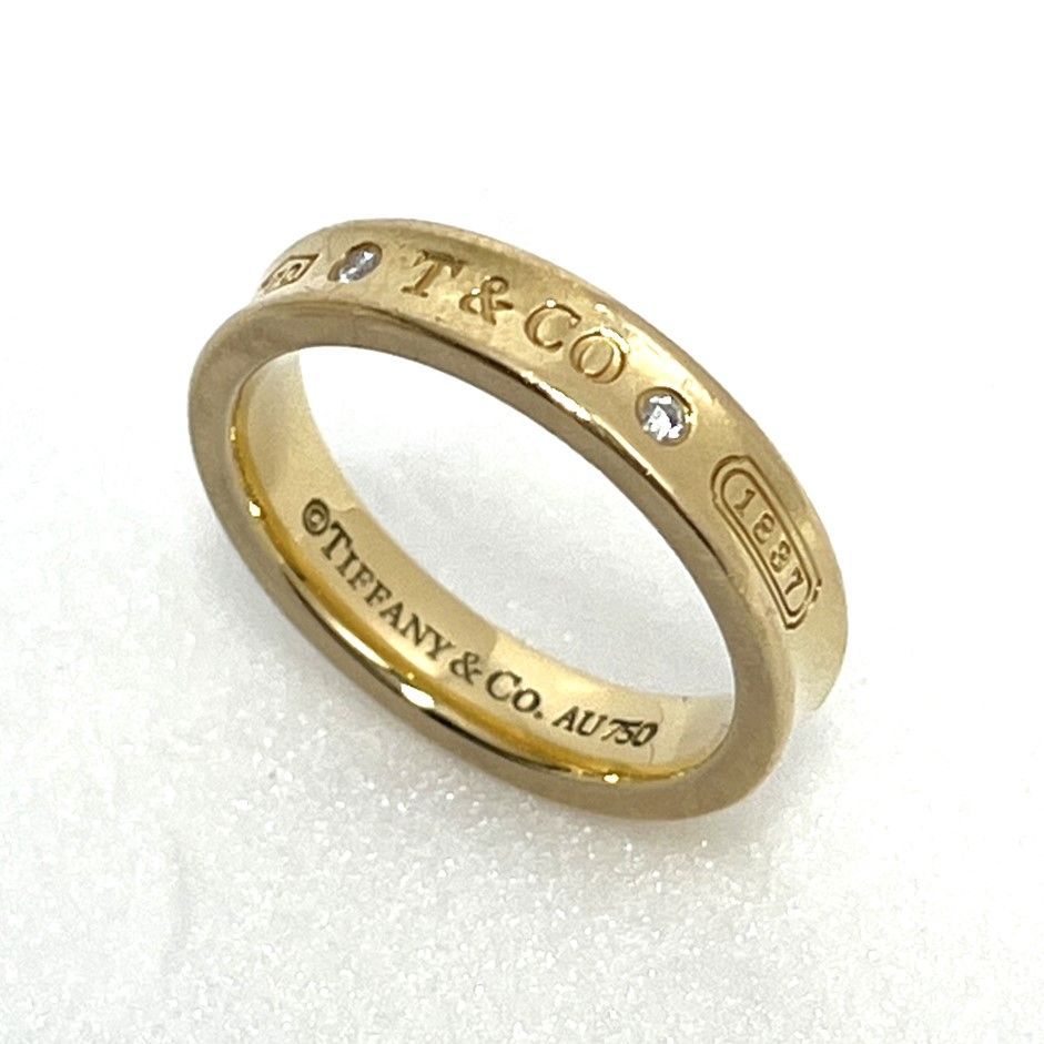 TIFFANY&Co. ティファニー 1837 ダイヤモンド イエローゴールド K18YG 