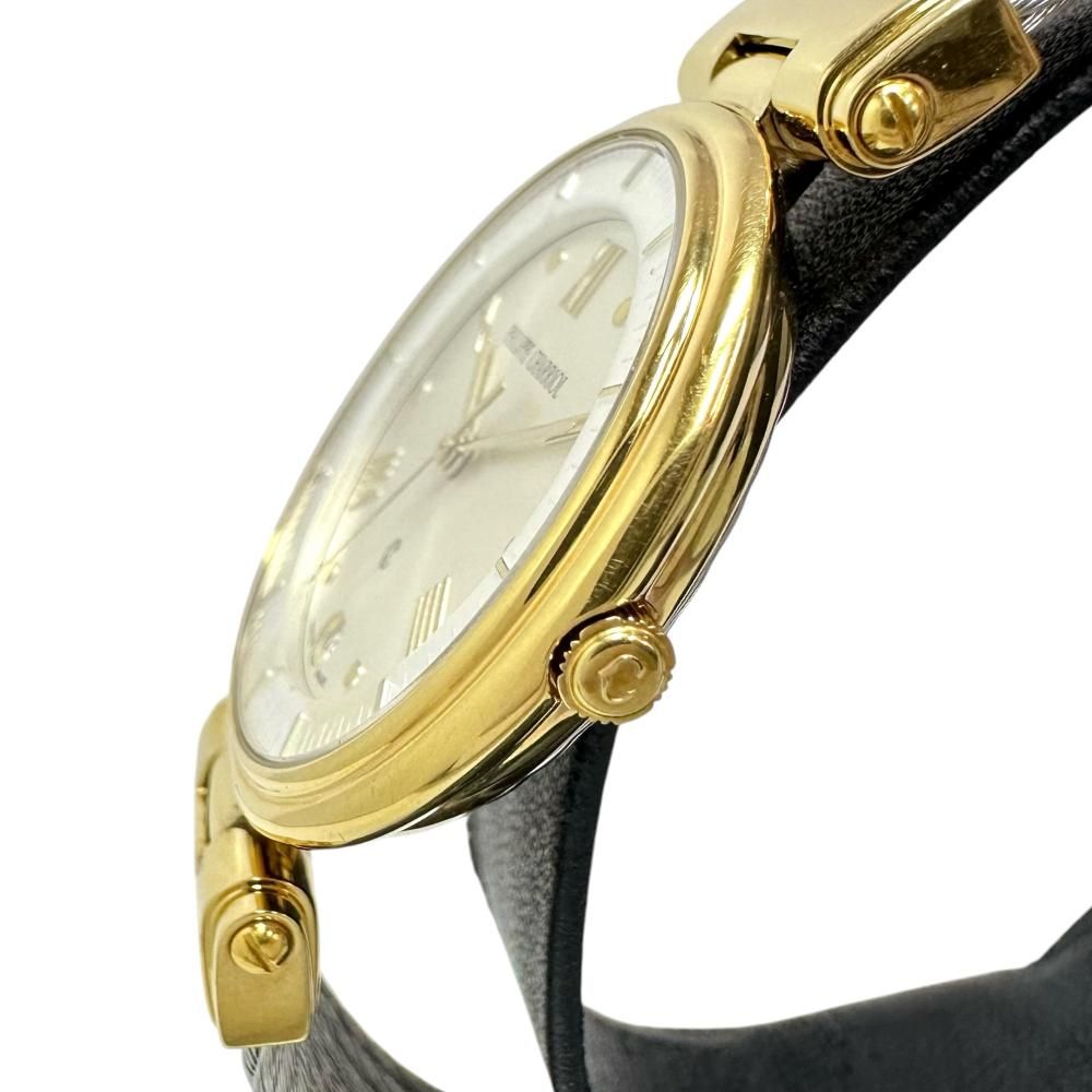 CHARRIOL/シャリオール ケルティック 64.94.506 コンビ 腕時計 GP/ステンレススチール/ワイヤー クオーツ シルバー文字盤 ボーイズ CHARRIOL シャリオール サントロペ レディースウォッチ スイス製 紫