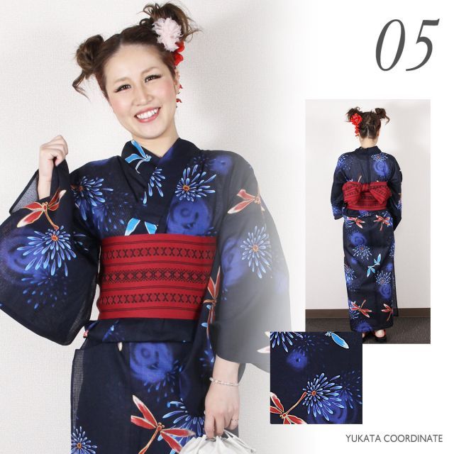 超美品　綿　綿呂　浴衣 着物　夏物　現代　162 トール　ブラック 青紫 楽天市場】浴衣紺（素材（生地・毛糸）綿・コットン）（和服