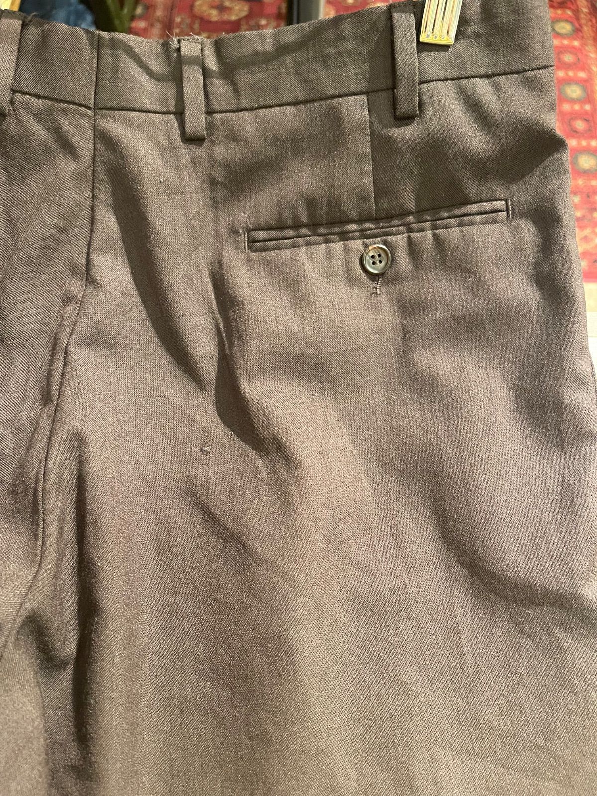 RALPH / RALPH LAUREN 】 90's ツータック ウールスラックス ブラウン