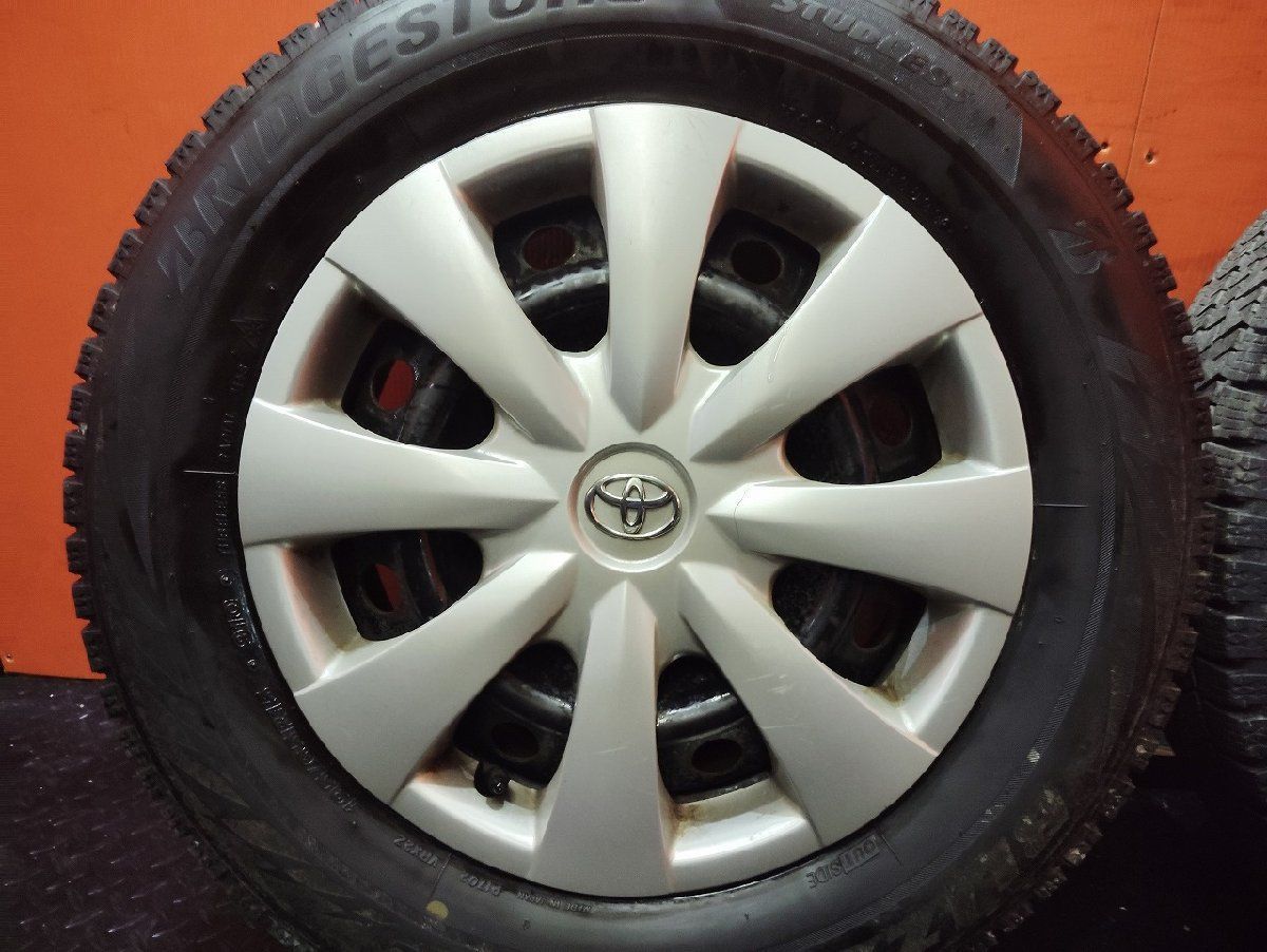 BS BLIZZAK VRX2 195/65R15】スタッドレス【トヨタ 純正ホイール 15 