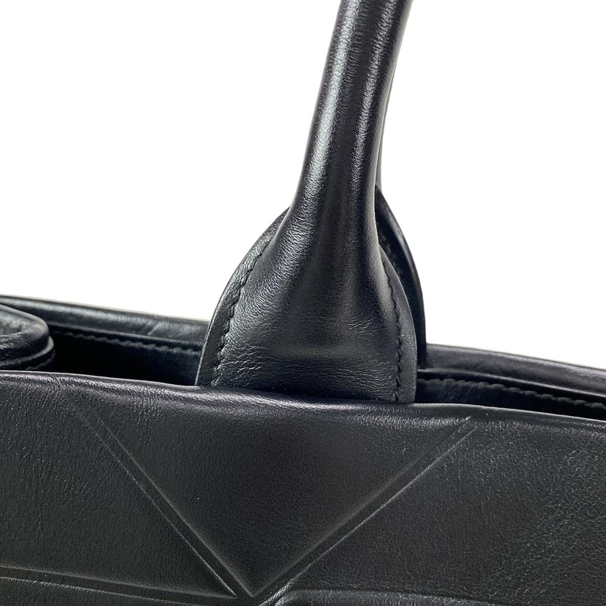 PRADA(プラダ) トートバッグ シンボル トップステッチ レザー