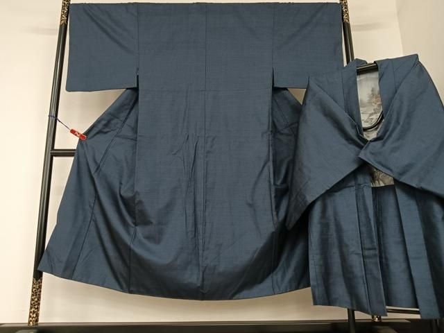 平和屋着物●男性 本場大島紬 アンサンブル 100亀甲 総詰 正絹 AAAU8189zg