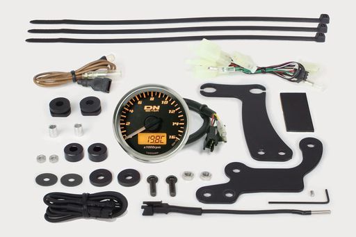 スペシャルパーツ武川 TAKEGAWA Φ48スモールDNタコメーターキット オレンジLED ダックス125 JB04 05-05-0108