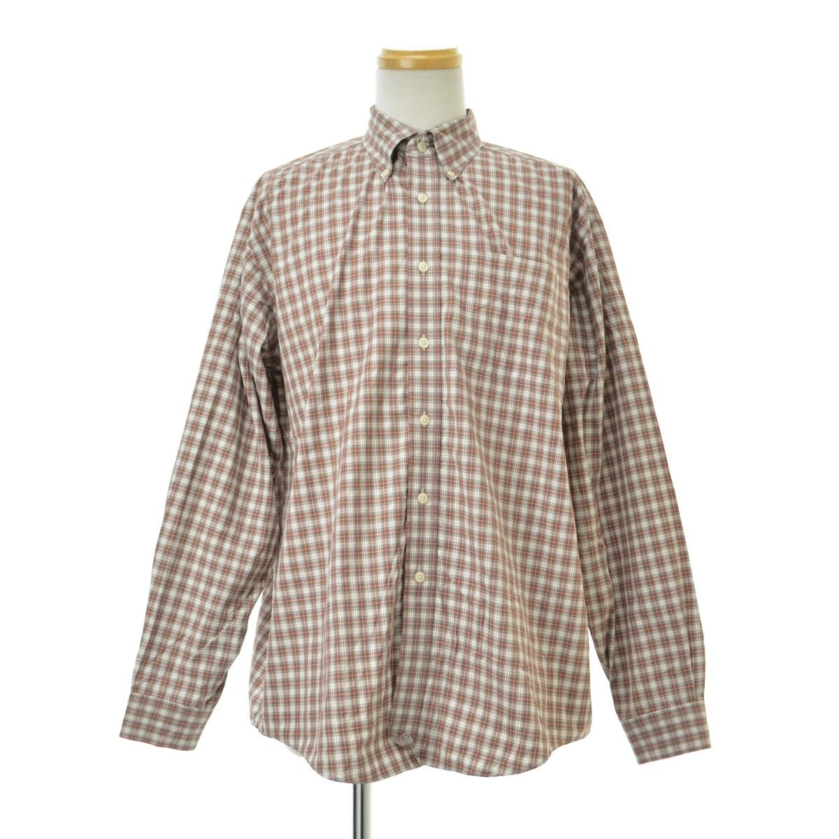 【L.L.BEAN】00s タータンチェック柄ボタンダウン長袖シャツ
