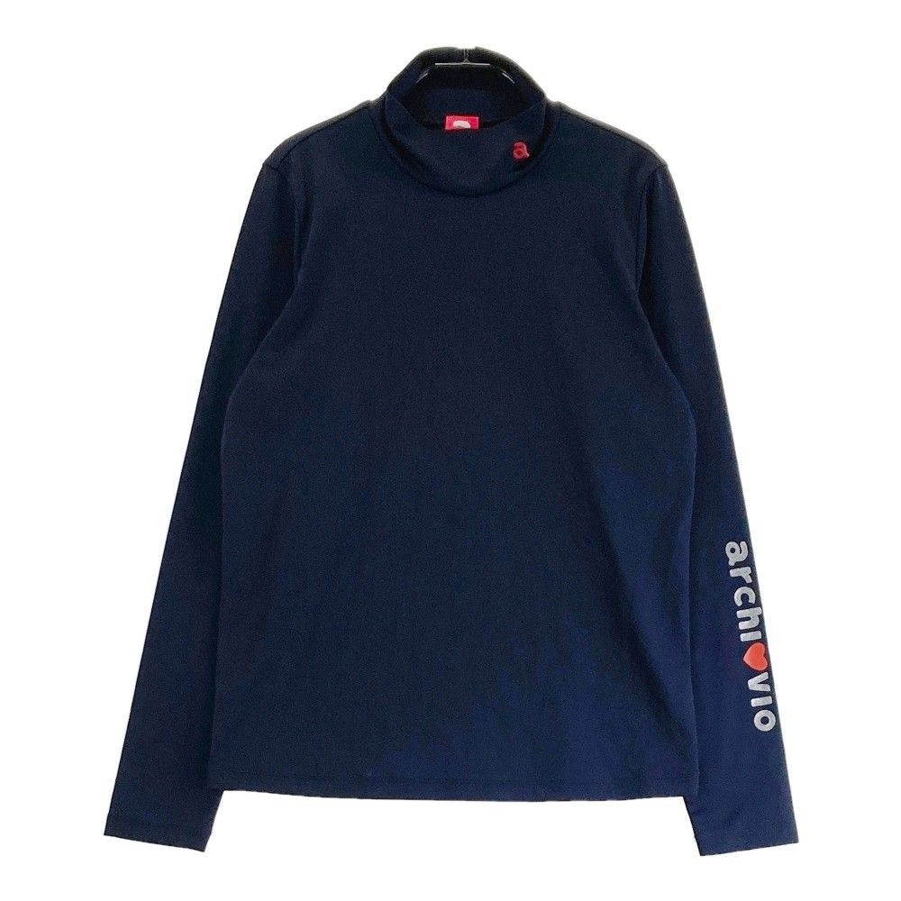 サイズ 38 ARCHIVIO アルチビオ ハイネック 長袖インナーTシャツ ネイビー系 240101427709 ゴルフウェア レディース ストスト