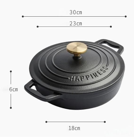 鋳鉄鍋 両手鍋 なべ 23cm ストウブ ストウブ鍋 ガス火 おしゃれ