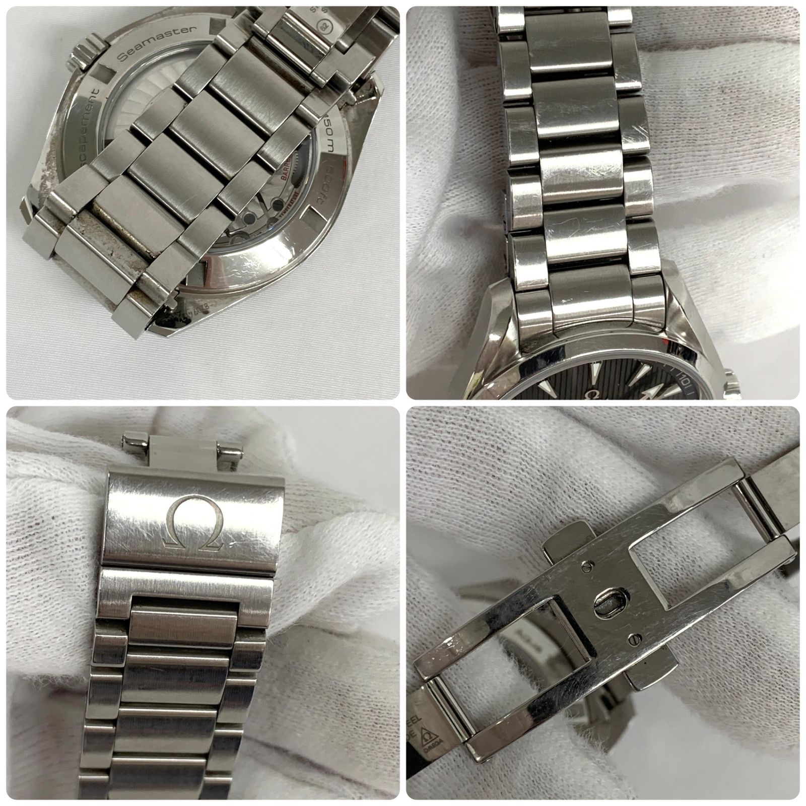 【ジャンク品】OMEGA オメガ SEAMASTER AQUATERRA シーマスター アクアテラ 自動巻き 腕時計 150m防水 231.10.39.21.06.001