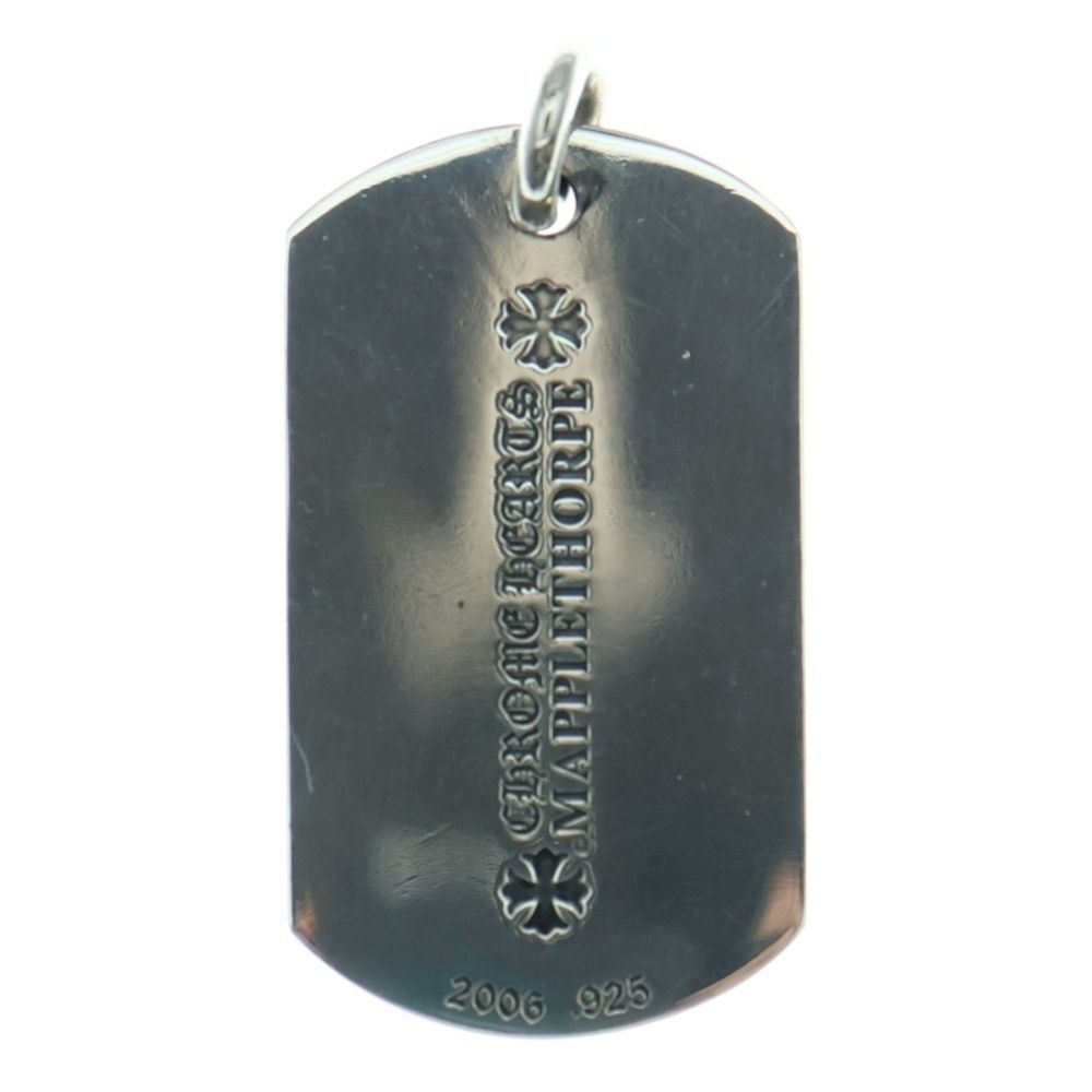 CHROME HEARTS クロムハーツ D TAG LRG MAPPLE THORPE メイプルソープ ドッグタグ ラージ ペンダントトップ シルバー BCA 241