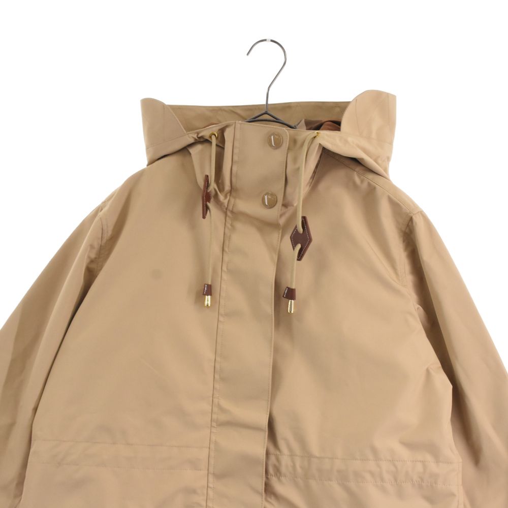 BURBERRY バーバリー THE SANDRINGHAM フード裏地チェックジップアップジャケット 3875043 ブラウン BURBERRY (バーバリー) THE SANDRINGHAM フード裏地チェックジップ