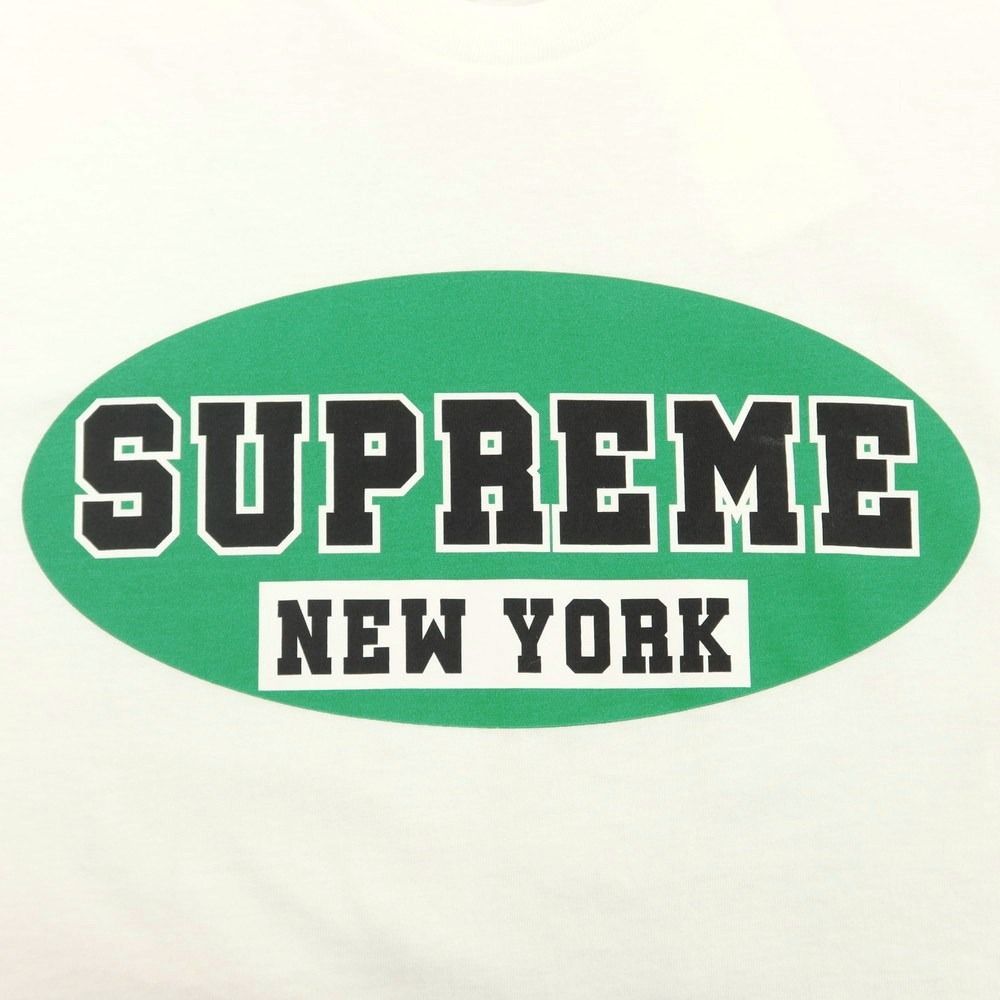 【中古】シュプリーム Supreme 2023年春夏 New York Tee コットン 半袖 クルーネック Ｔシャツ ホワイト【サイズL】【メンズ】