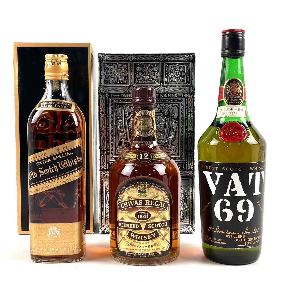 Johnnie Walker 古酒 3本セット 古酒 ジョニーウォーカー他 3本 ウイスキーセット - メルカリ
